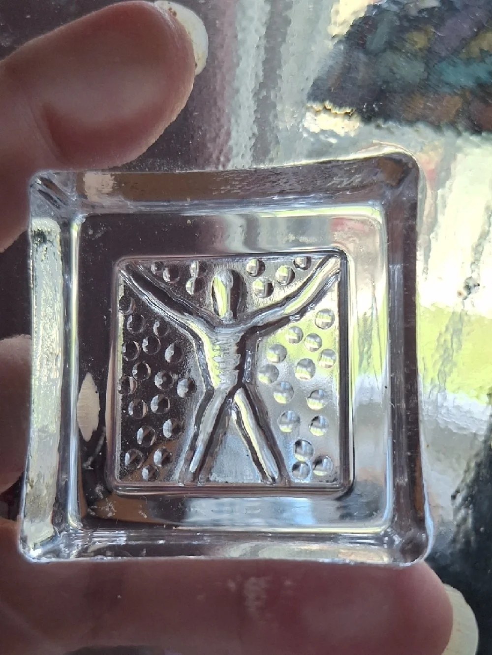 Kosta Boda art glass dish designed by Bertil Vallien